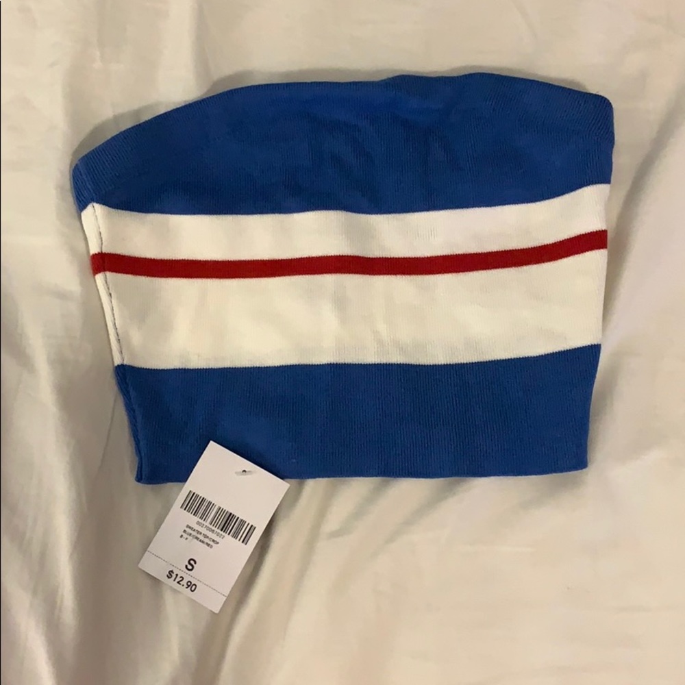 striped tube top